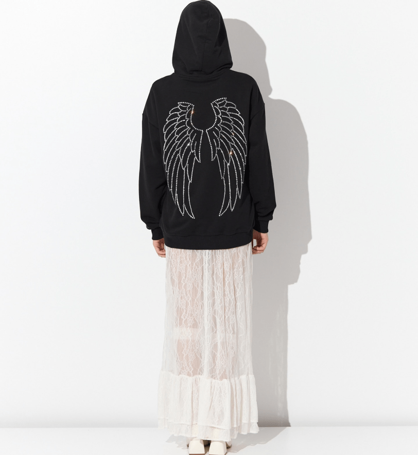 Худі ZIGZAG Крила Black