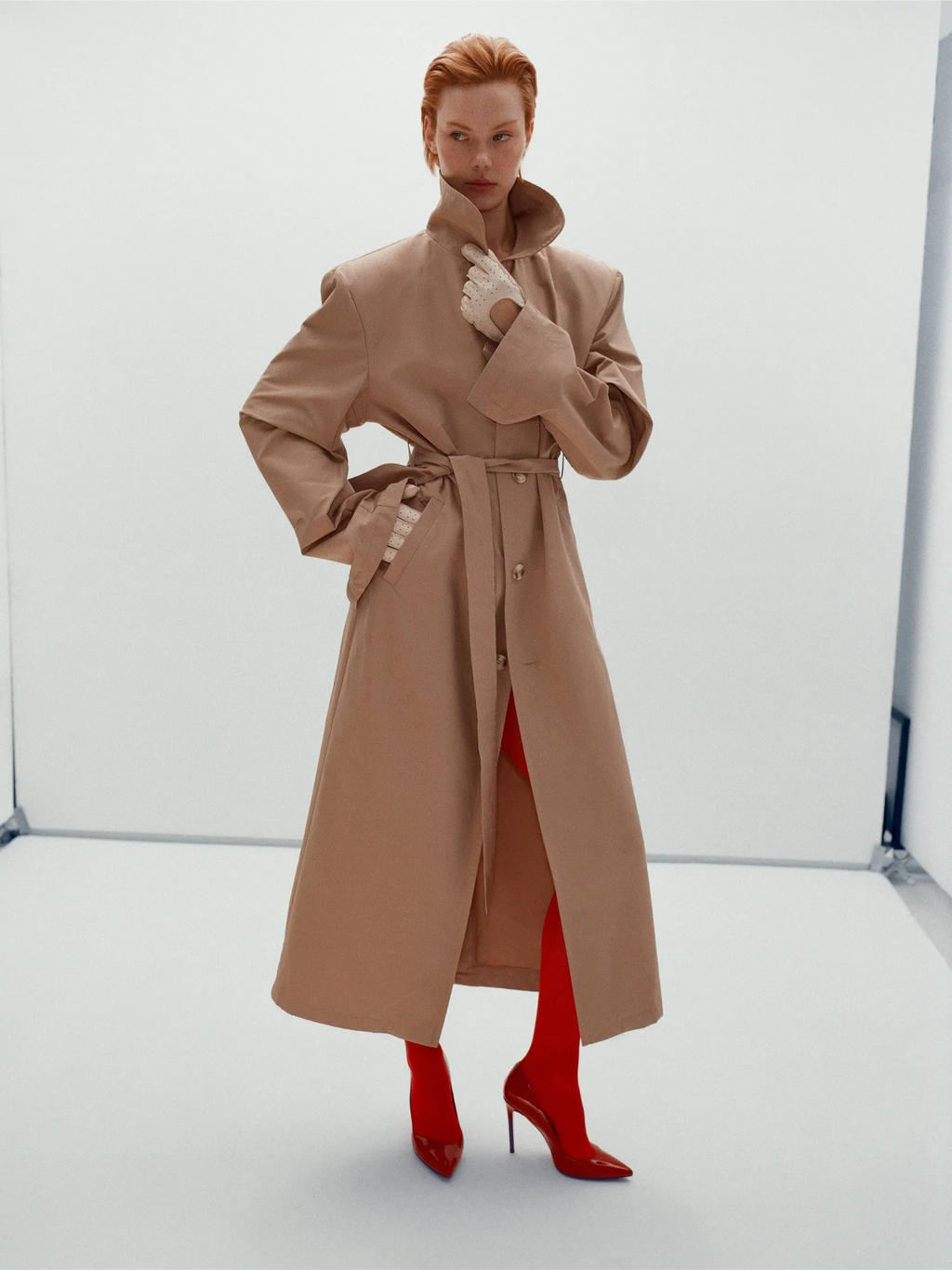 Classic trench coat with belt