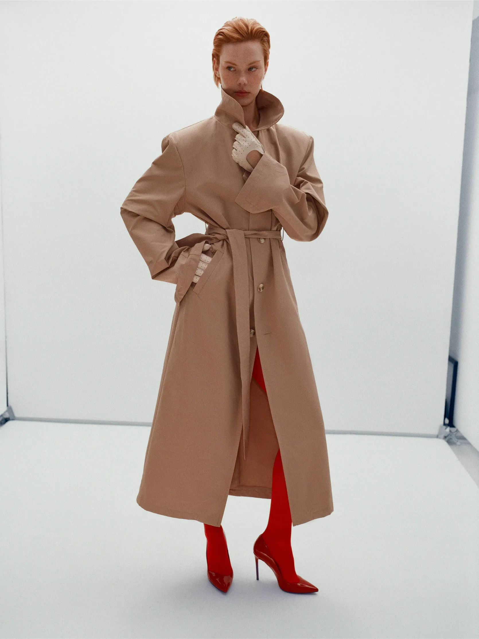 Classic trench coat with belt