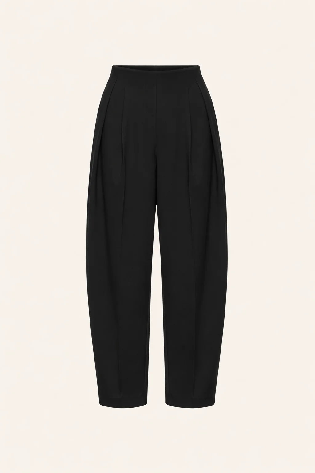 Black wool pants