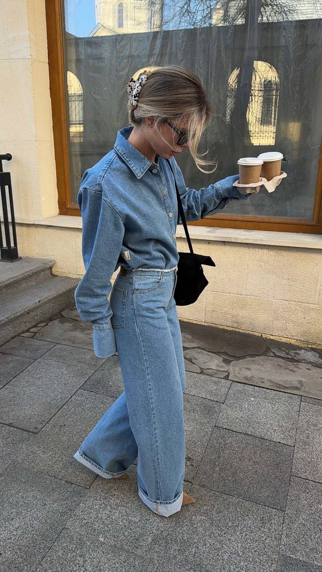 Light Blue Denim Shirt - фото 5