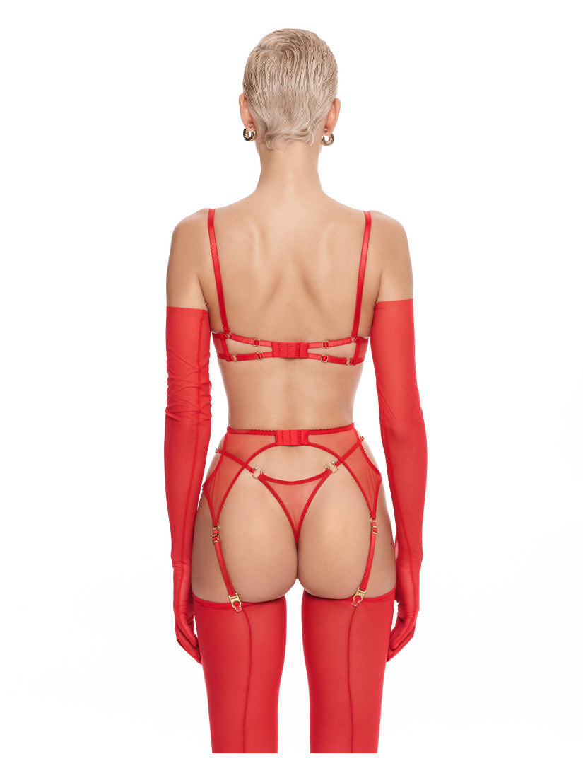PIRSING RED WITH BELT