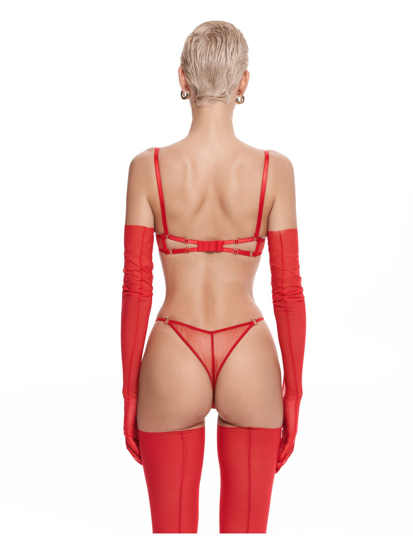 PIRSING RED WITH BELT