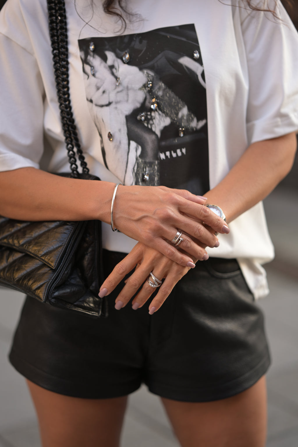 Футболка oversize «Glam»