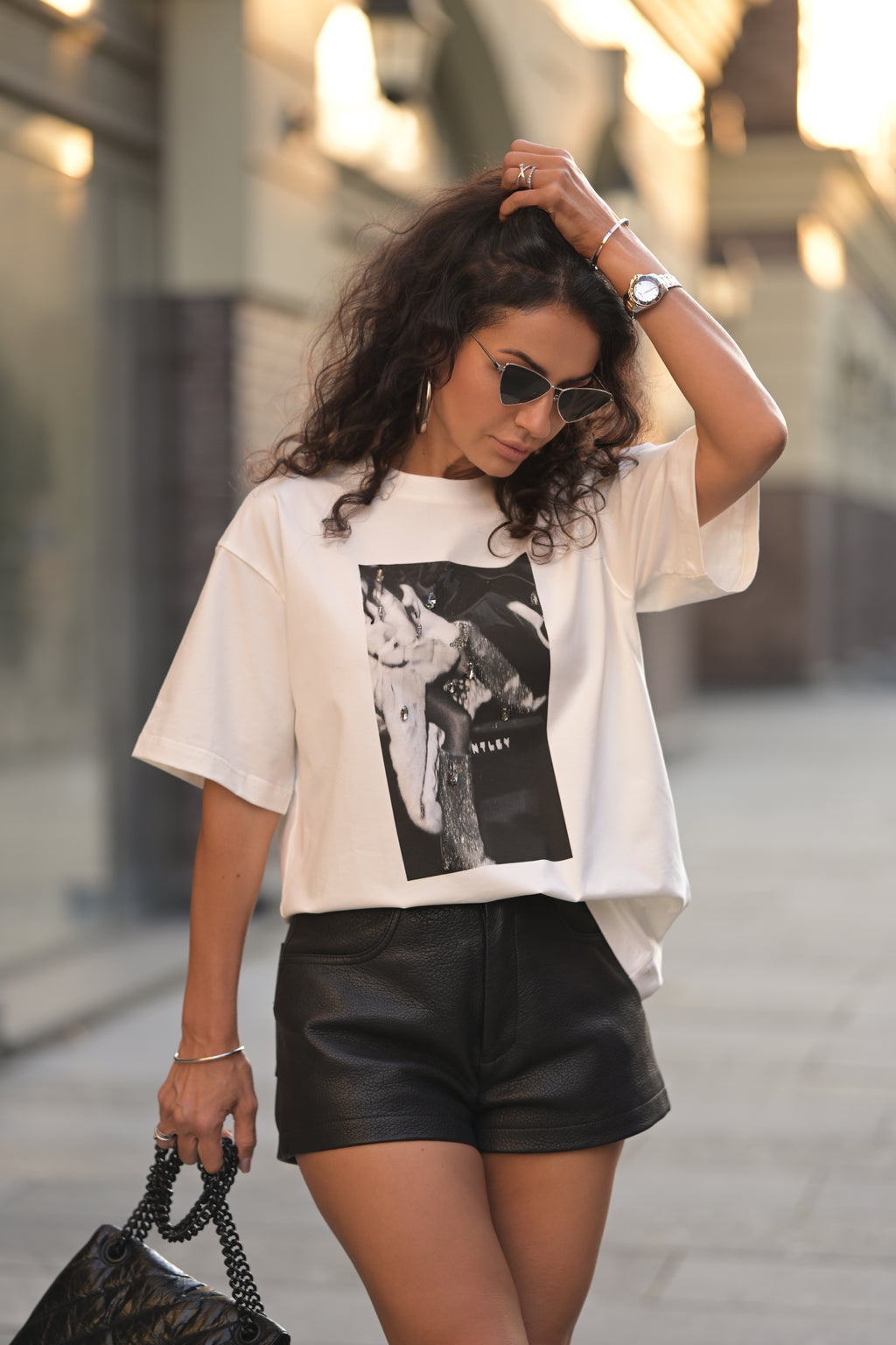 Футболка oversize «Glam»