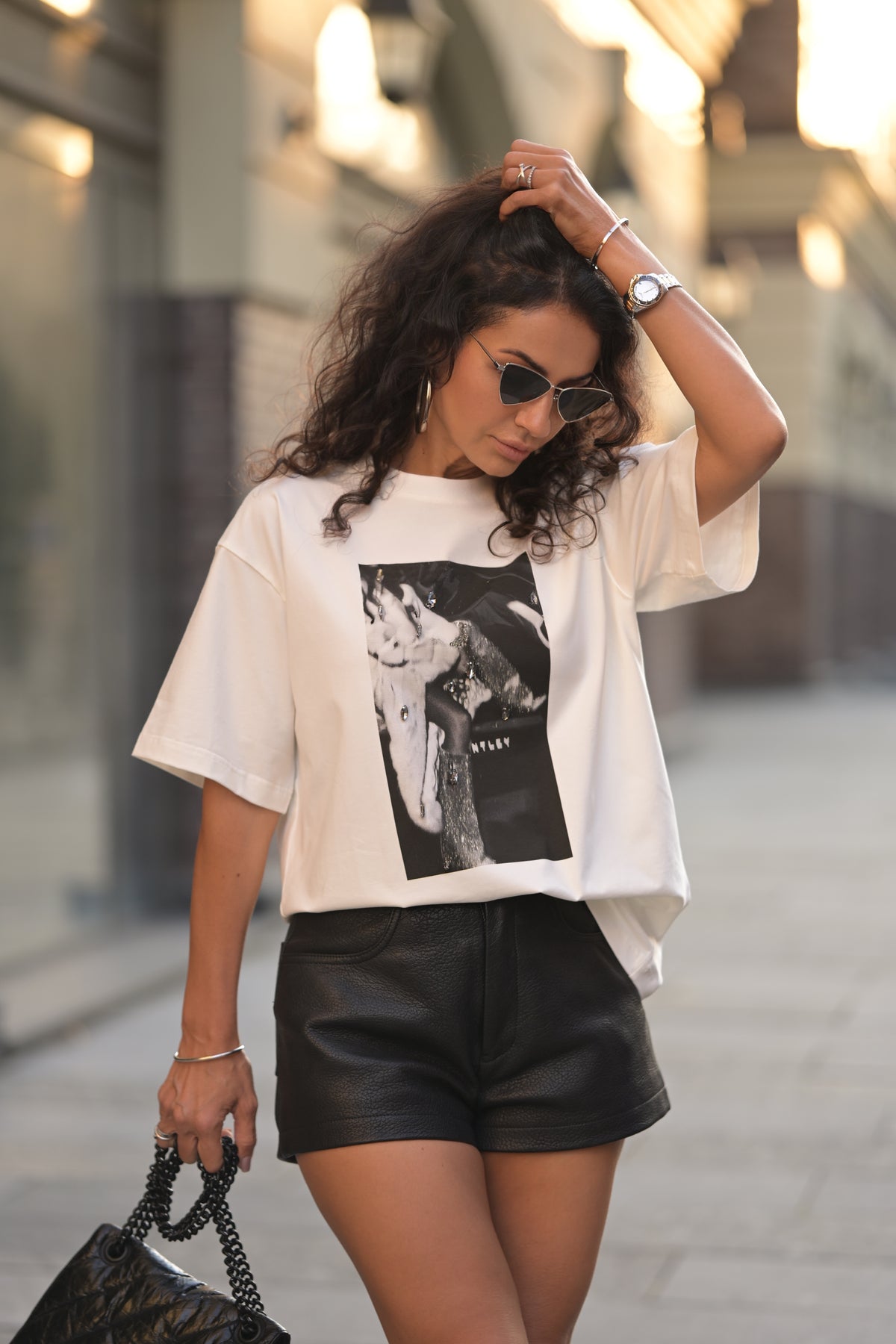 Футболка oversize «Glam»