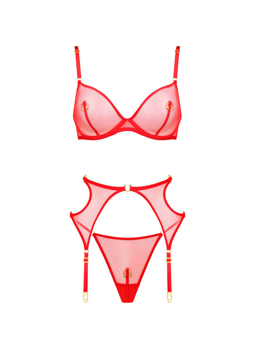PIRSING RED WITH BELT
