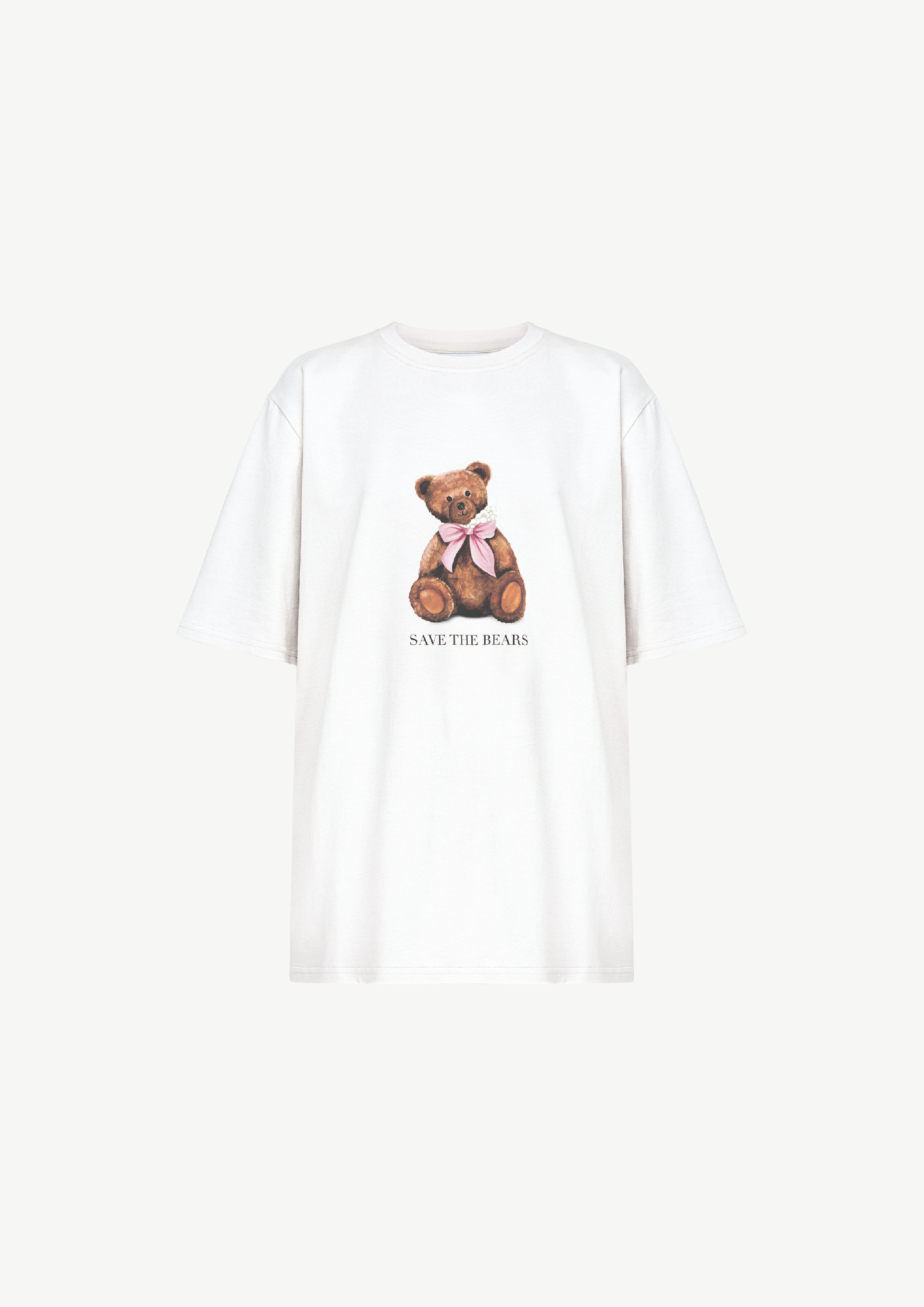 Футболка "Save The Bears» в молочному кольорі - фото 1