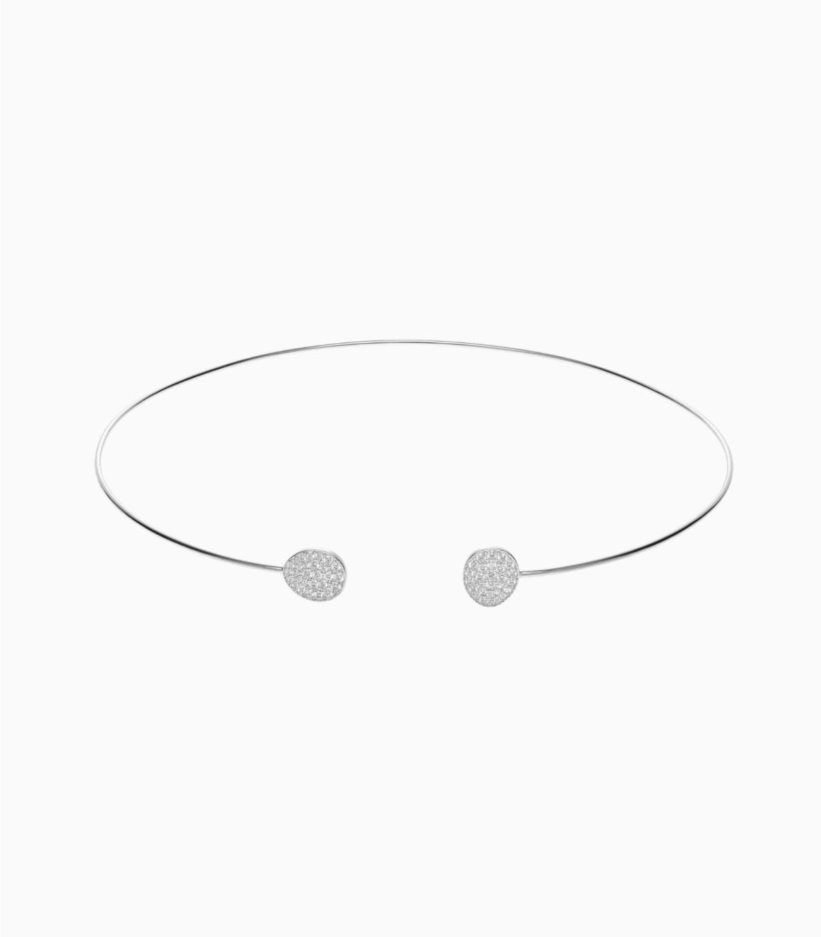 GUZEMA choker, clubs with diamonds Gold