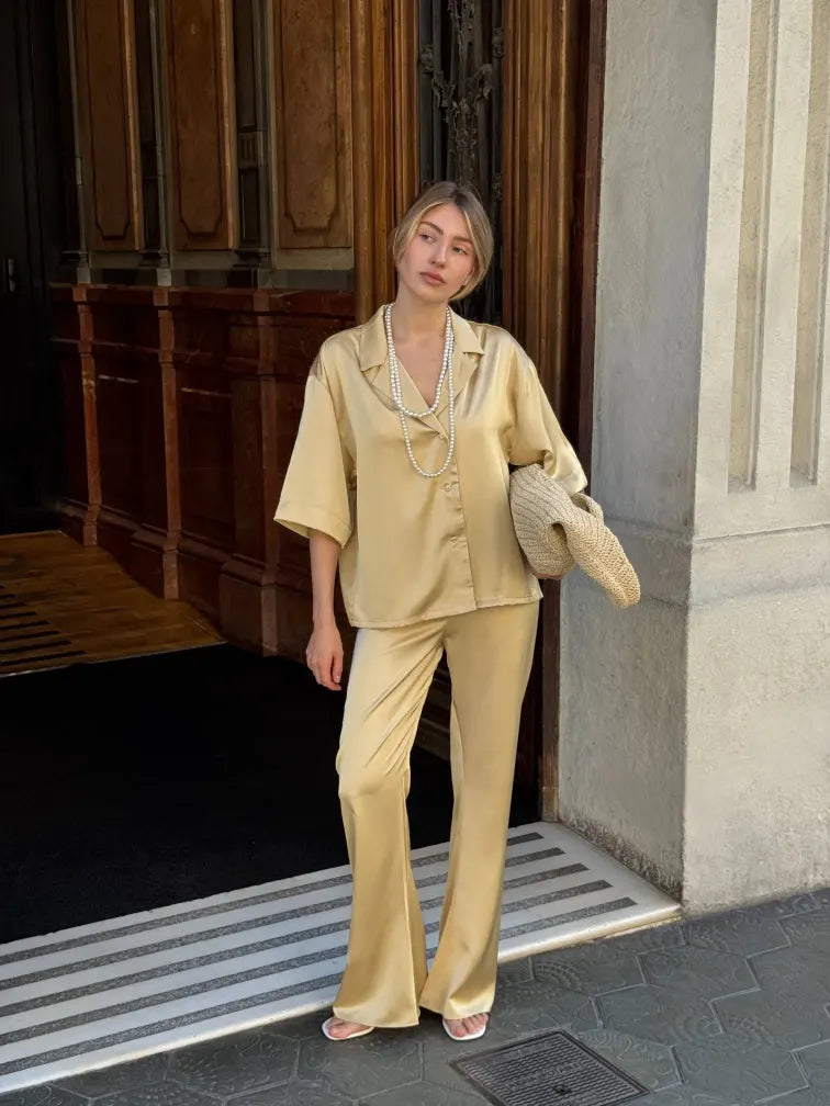 Satin pants