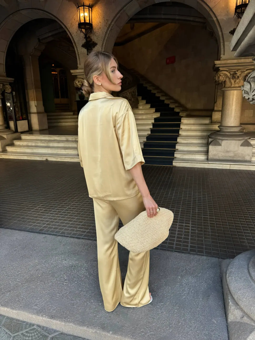 Satin pants