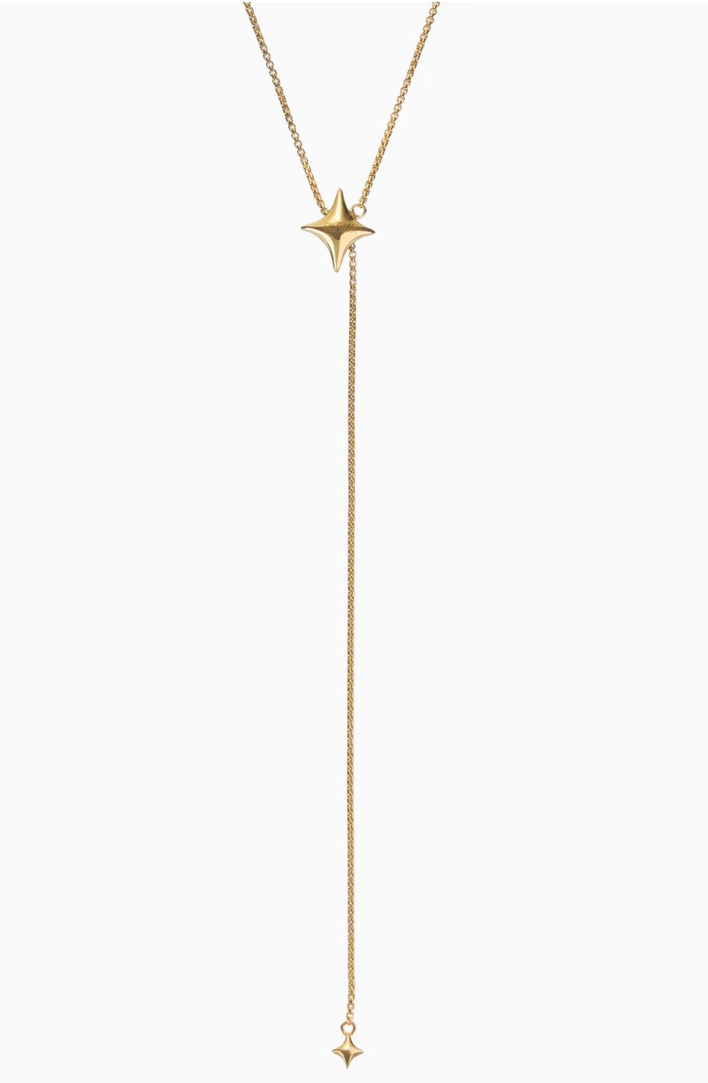 Star-shaped necklace, yellow gold
