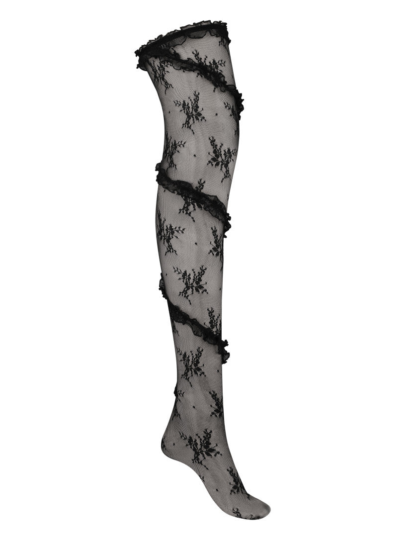 Панчохи Lace Black