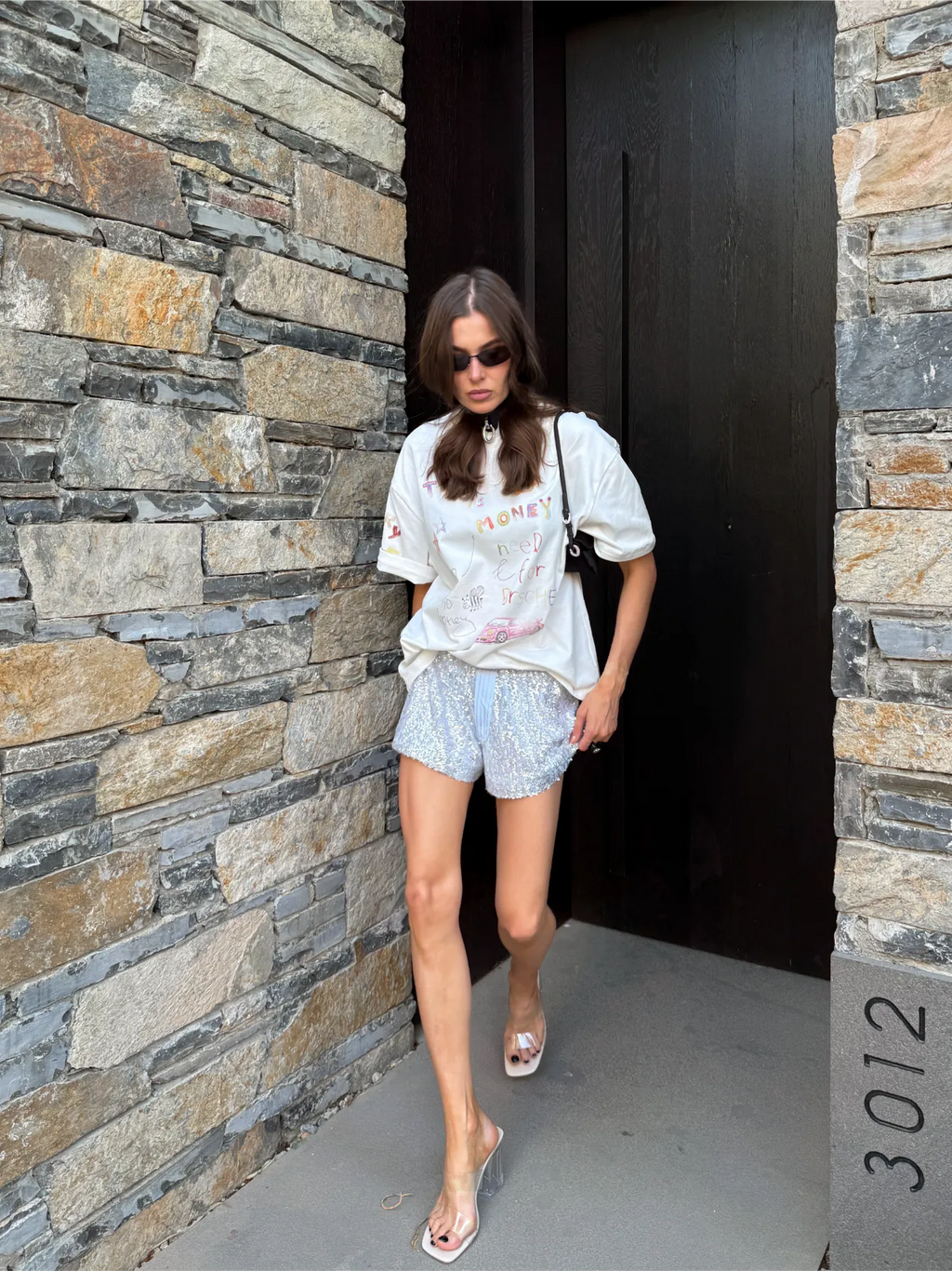 Шорти в паєтку Dopamine – Light Blue