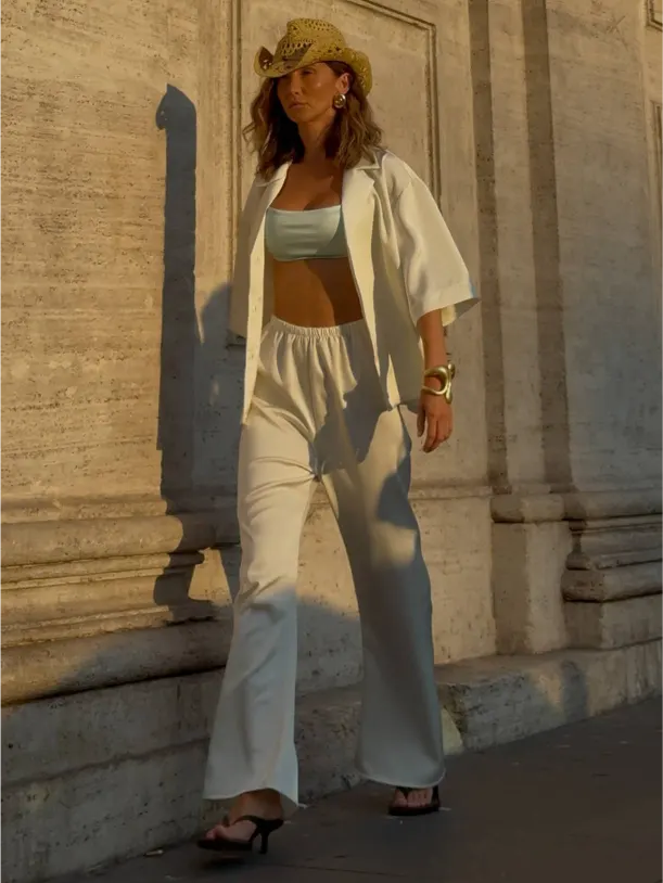 Satin pants
