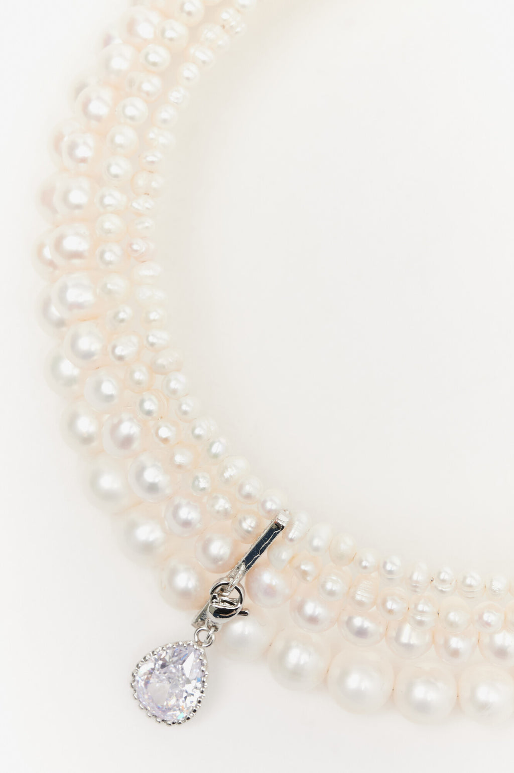 "PARIS" NATURAL PEARLS CHOKER WITH DROP PENDANT - фото 13