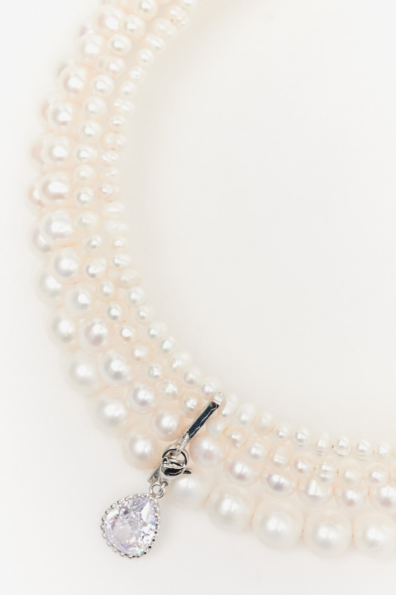 "PARIS" NATURAL PEARLS CHOKER WITH DROP PENDANT - фото 13