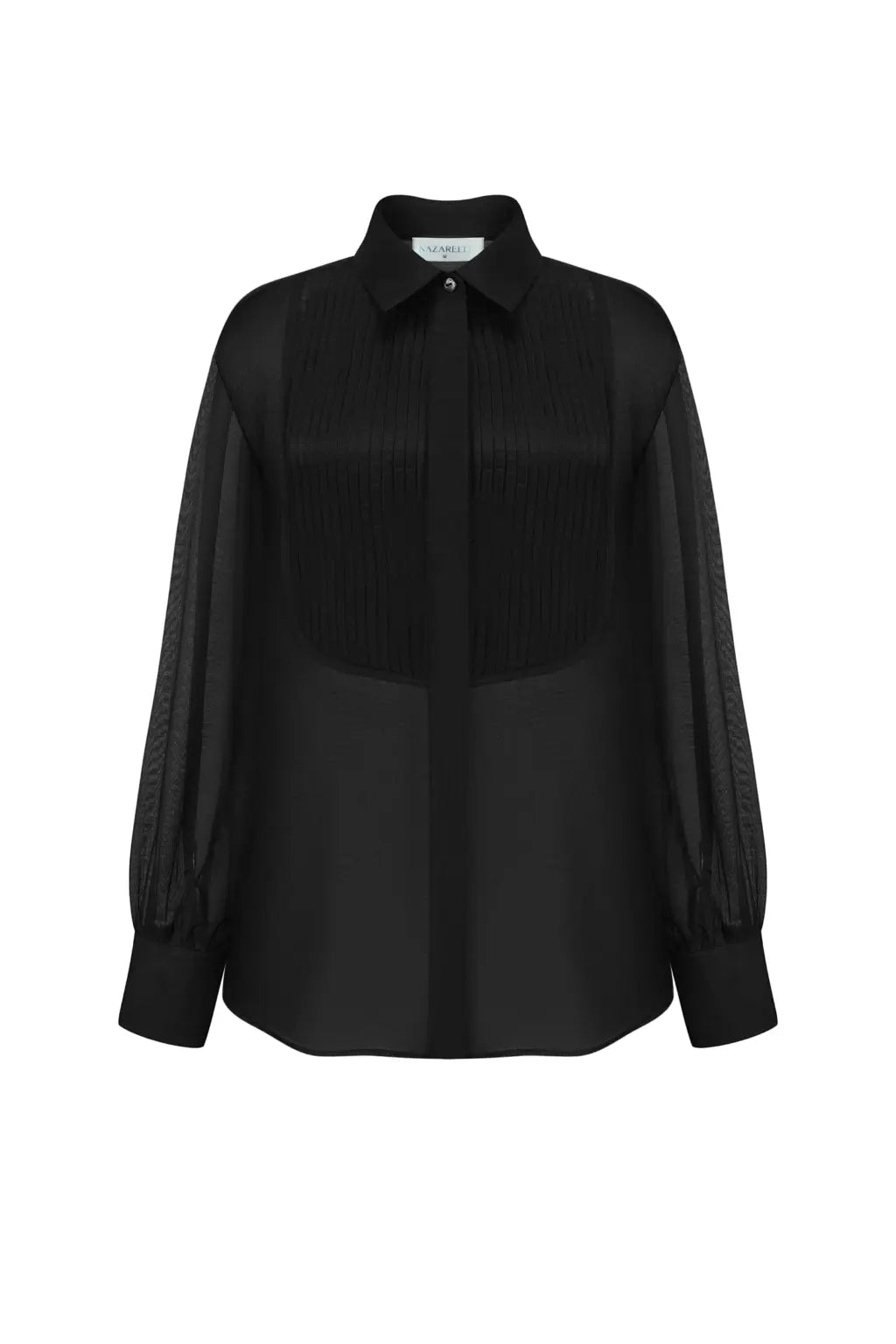 Shirt with a bib front