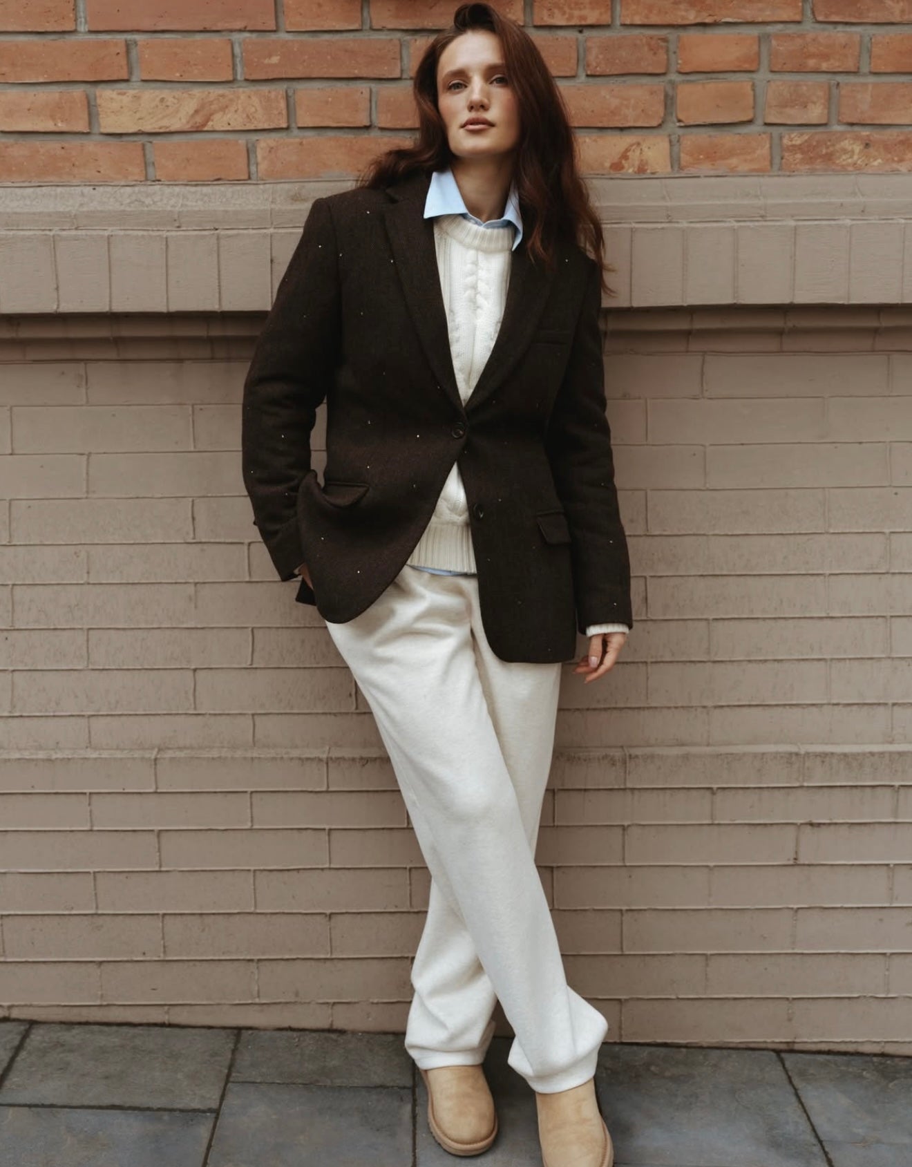 Жакет із твіду BROWN