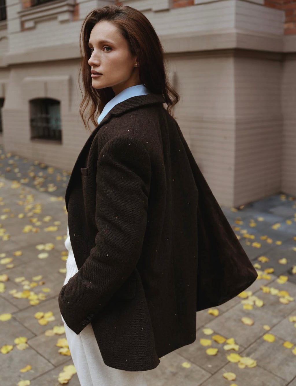 Жакет із твіду BROWN