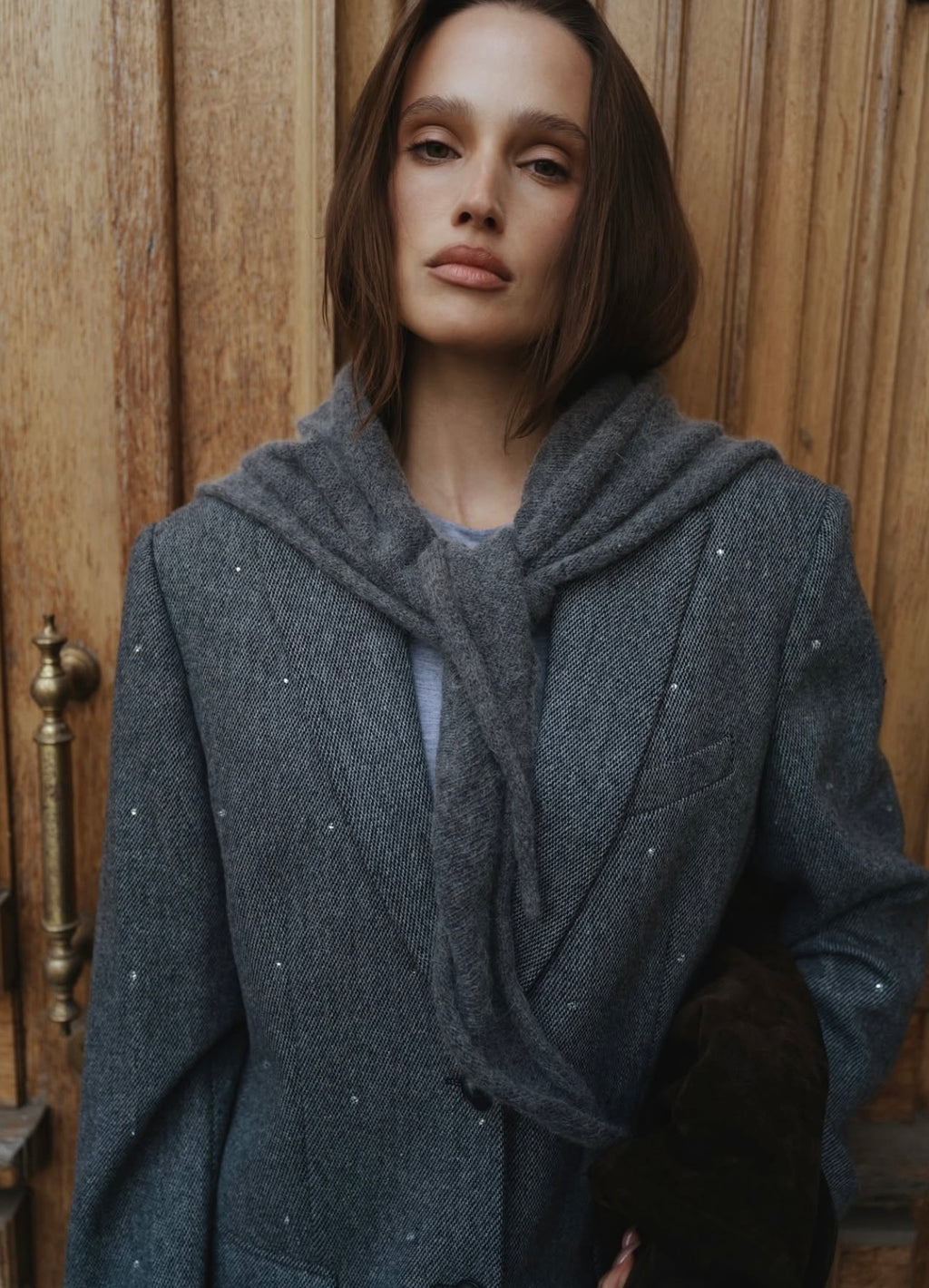 Жакет із твіду GREY