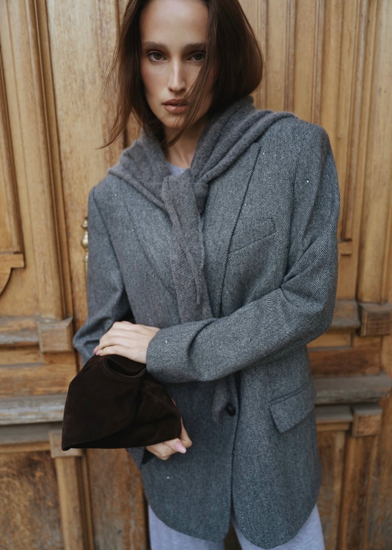 Жакет із твіду GREY