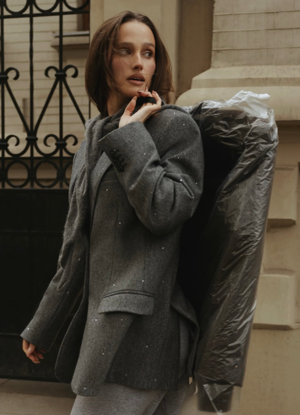 Жакет із твіду GREY