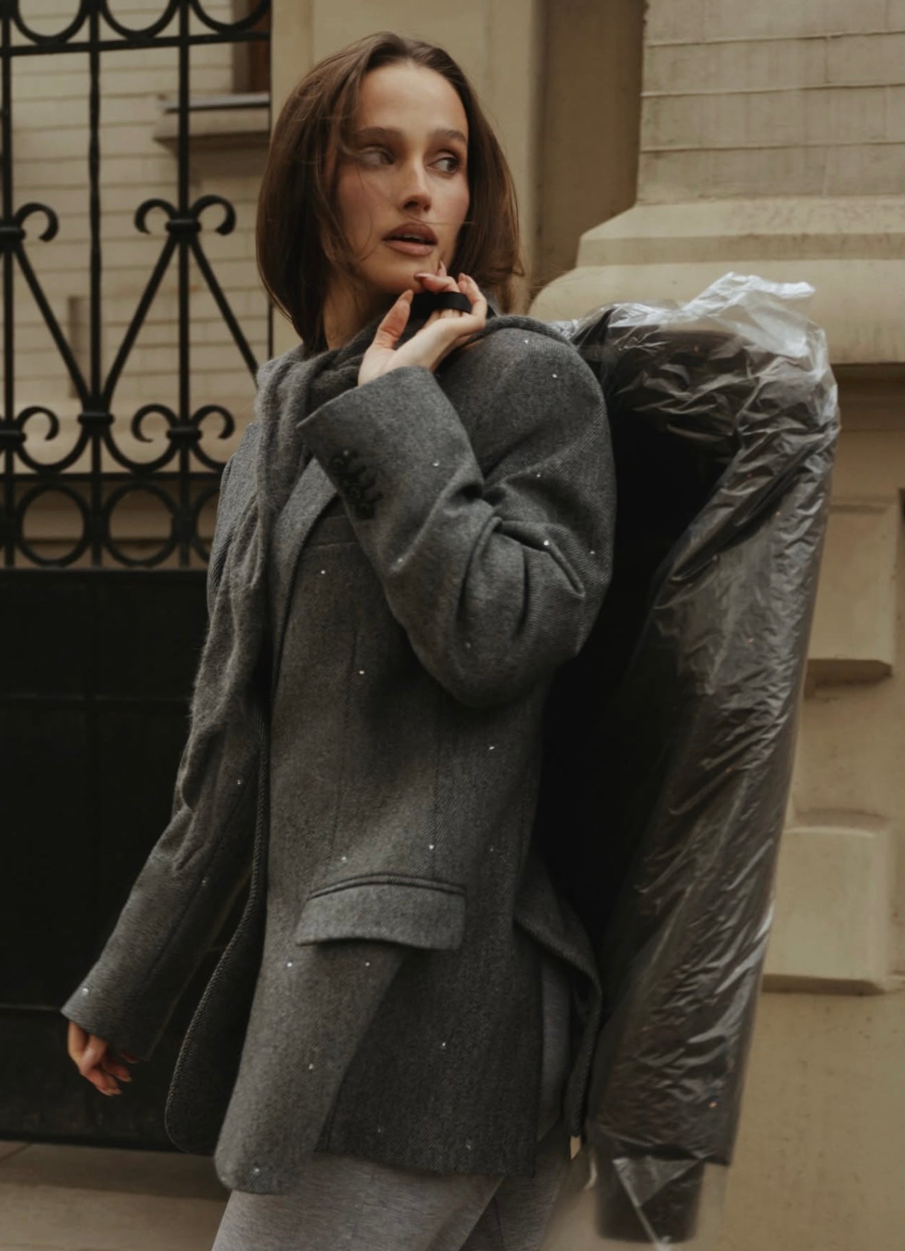 Жакет із твіду GREY