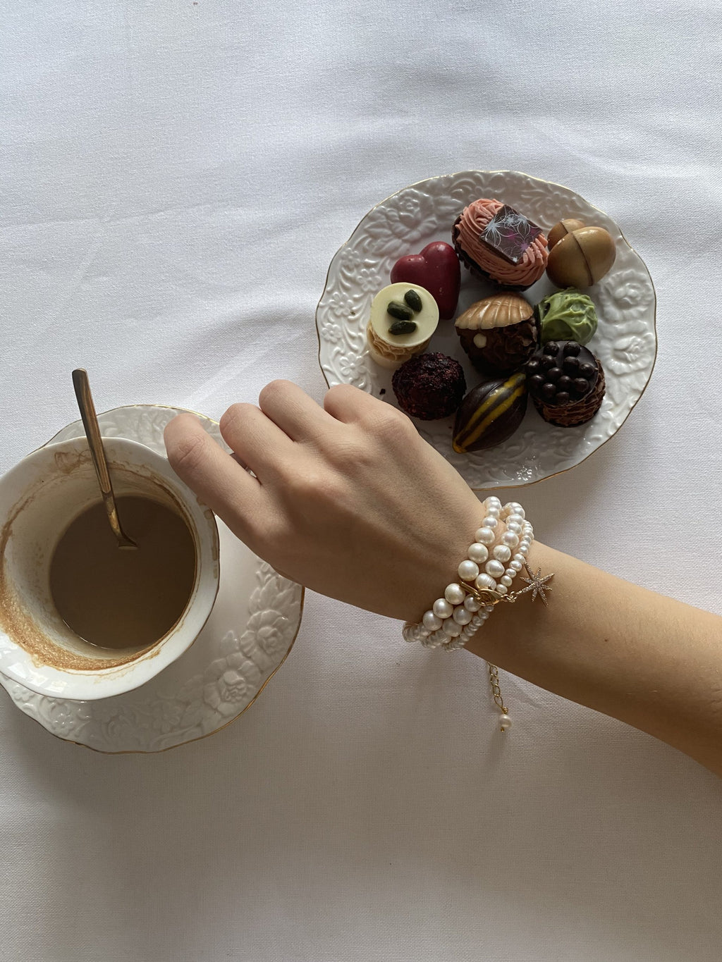 PEARLS BRACELET WITH "MORNING STAR" - фото 4