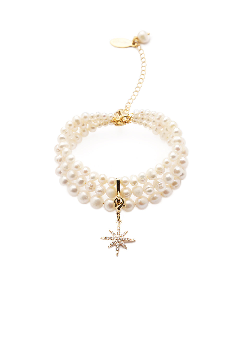 PEARLS BRACELET WITH "MORNING STAR" - фото 1