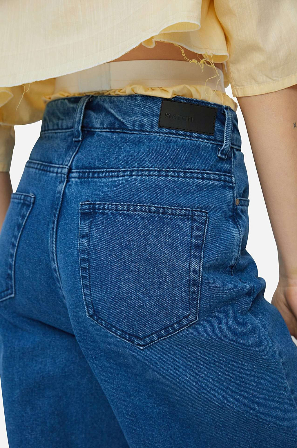 Blue Wide Leg Jeans - фото 12