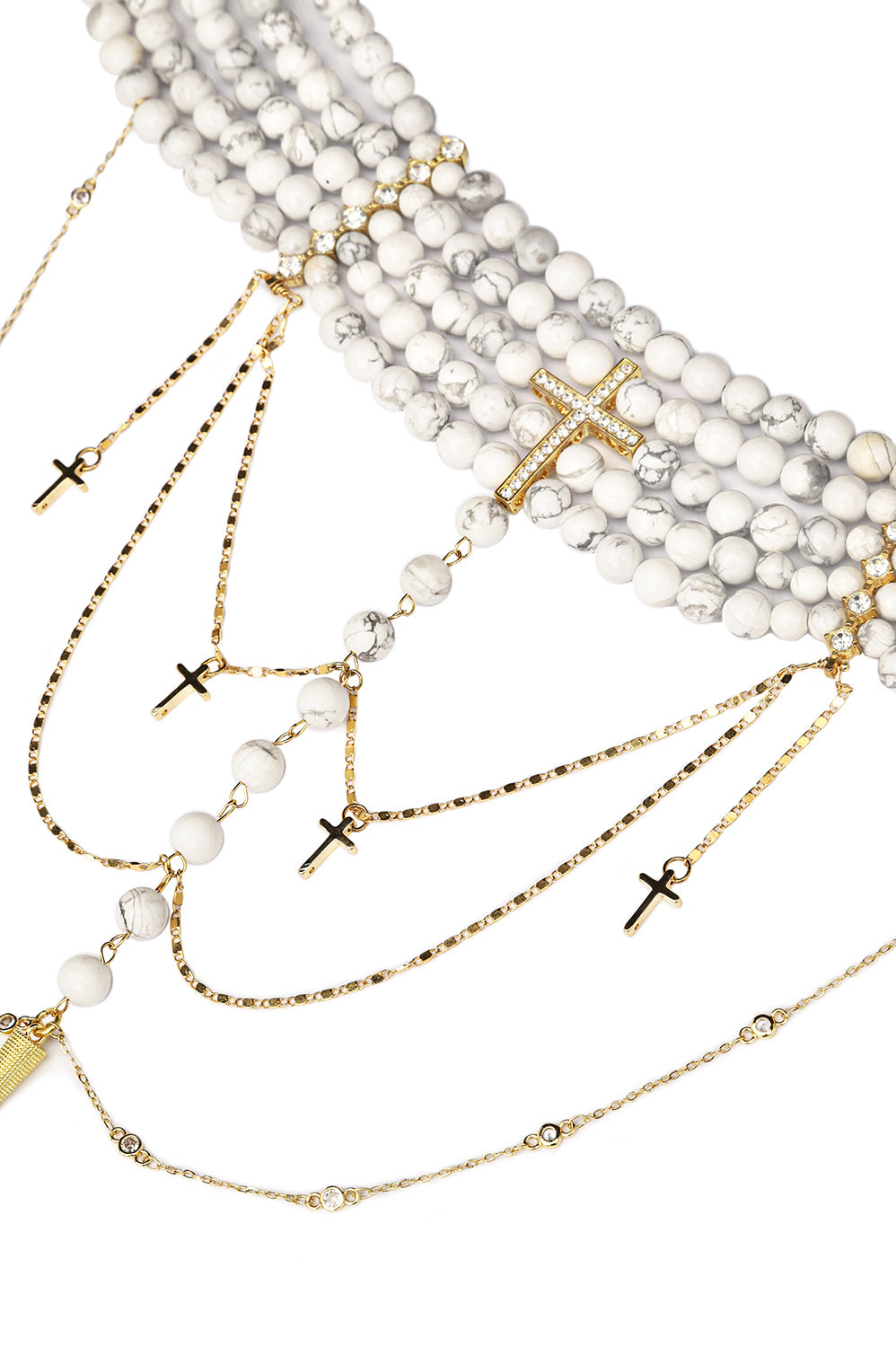 “INNOCENT” NECKLACE MARBLE WITH GOLDEN - фото 6