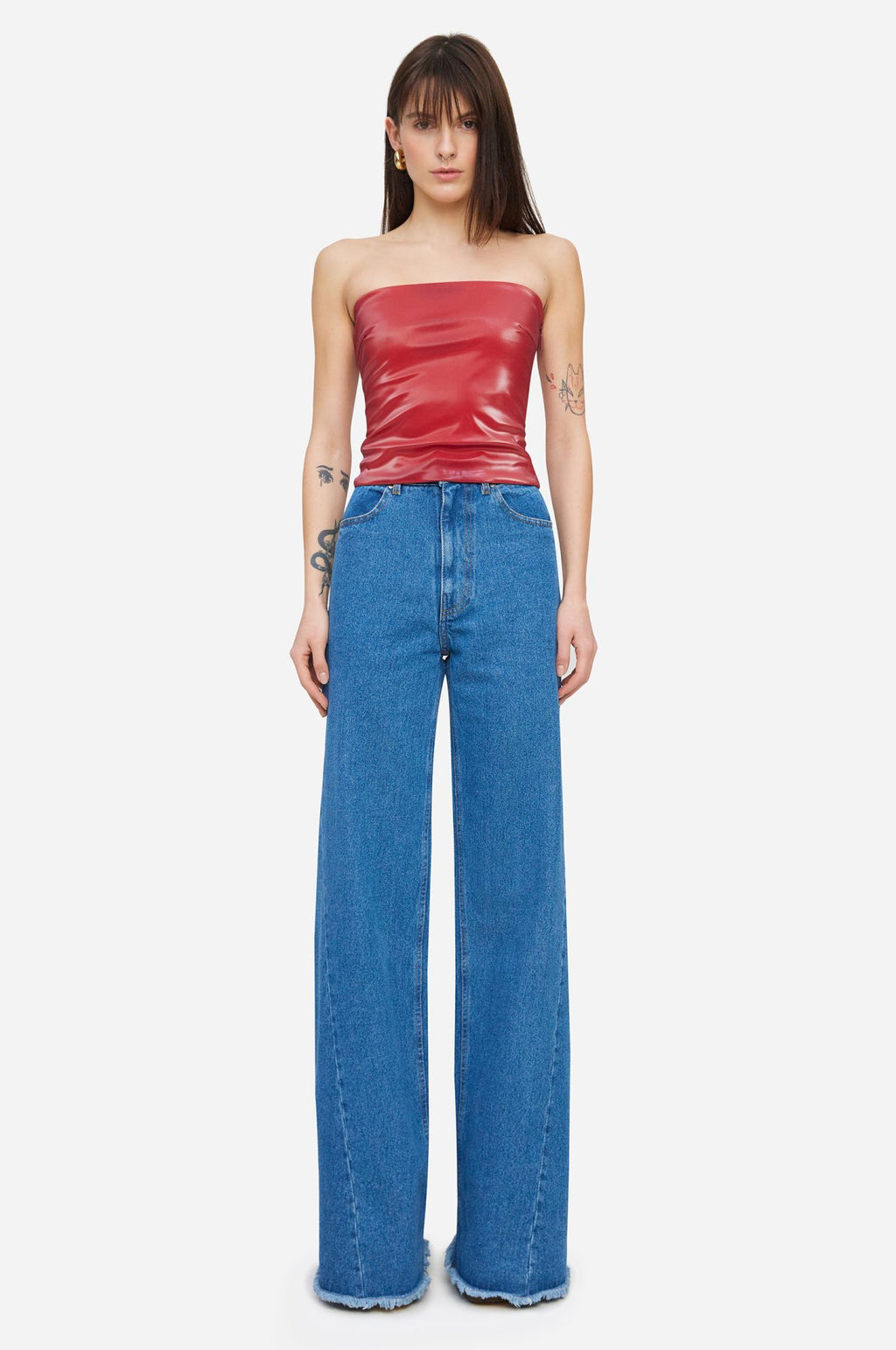Blue Flared Jeans - фото 1
