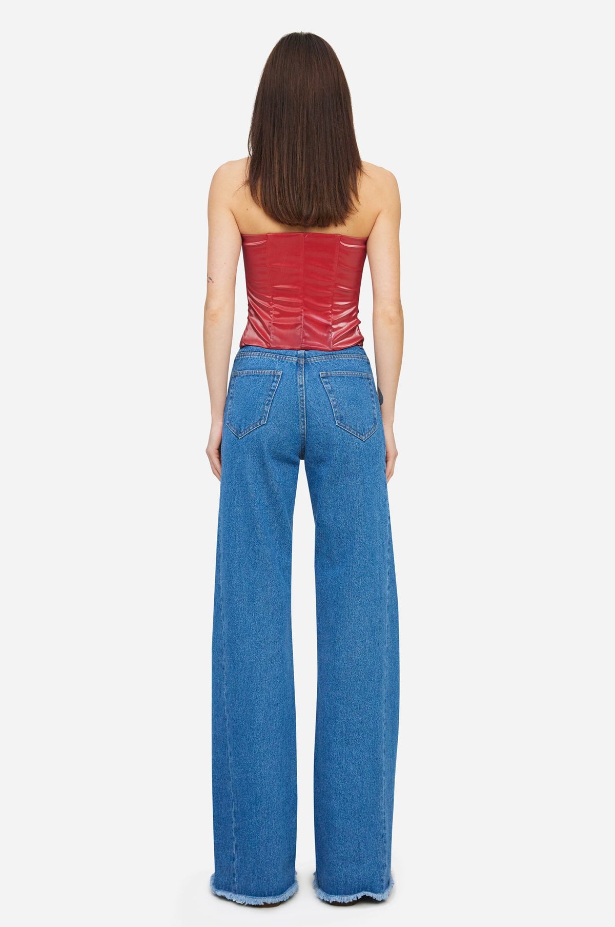 Blue Flared Jeans - фото 3