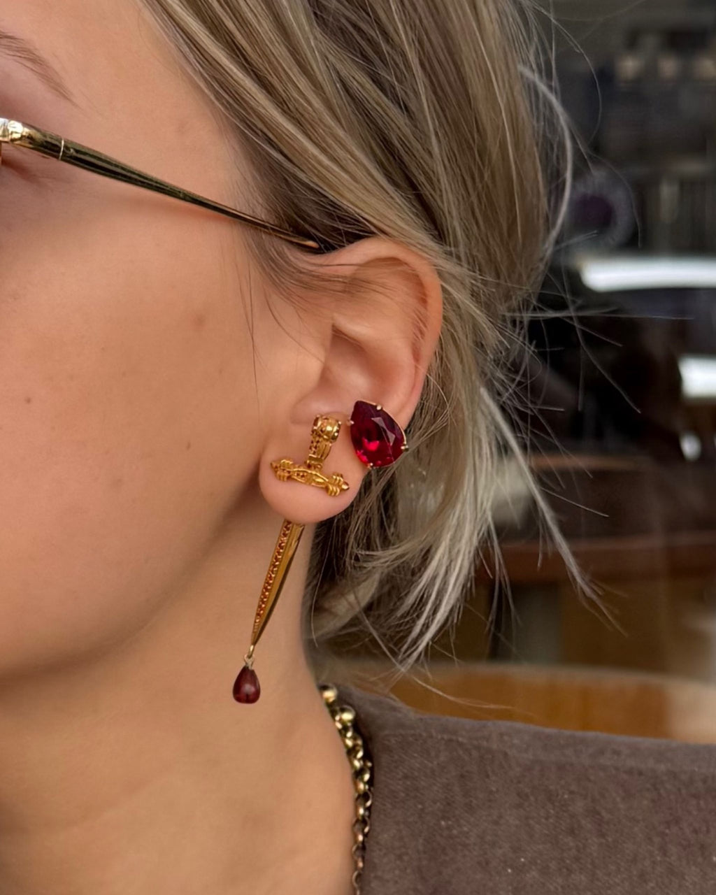 "PASSION BLADE" MONO EARRING - фото 2