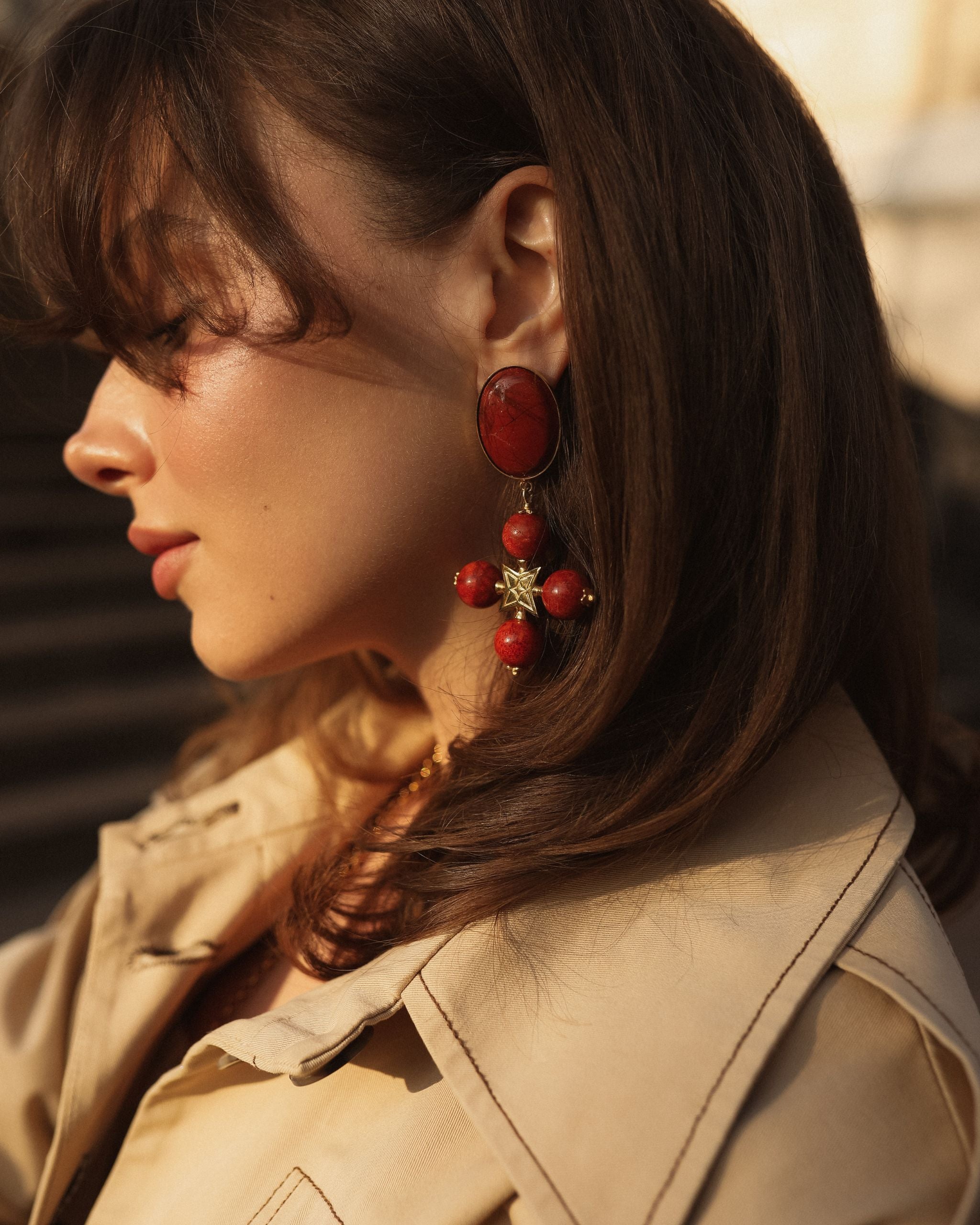 "DESERT ROSE" CLIP EARRINGS - фото 15