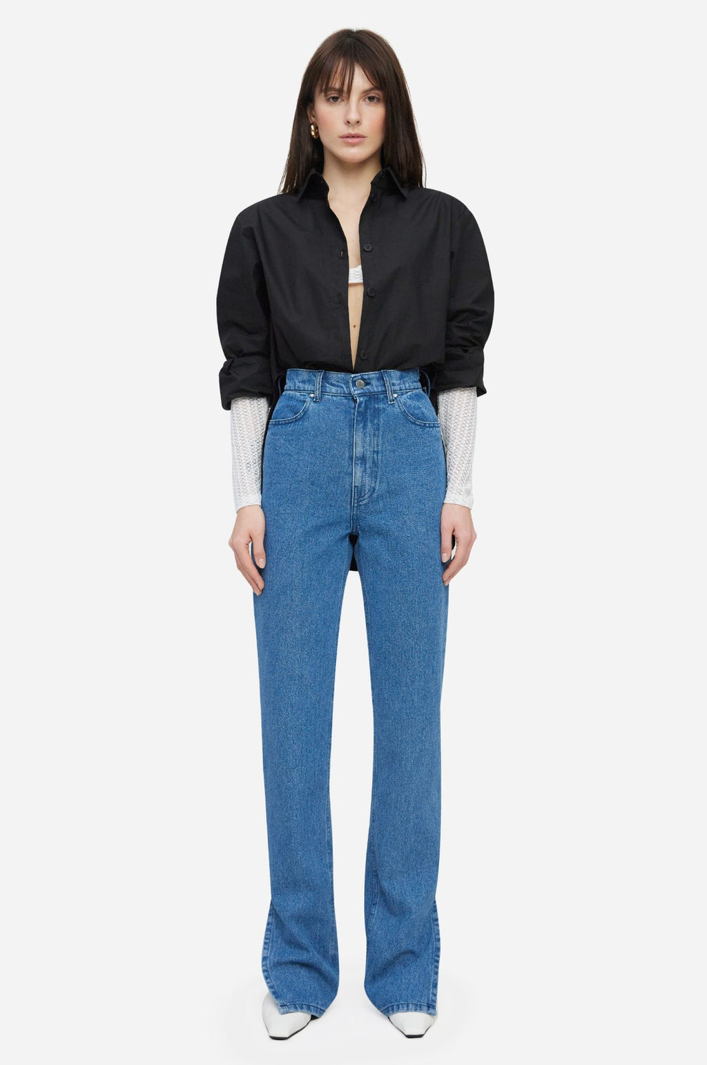 Blue Jeans With Cuts - фото 1