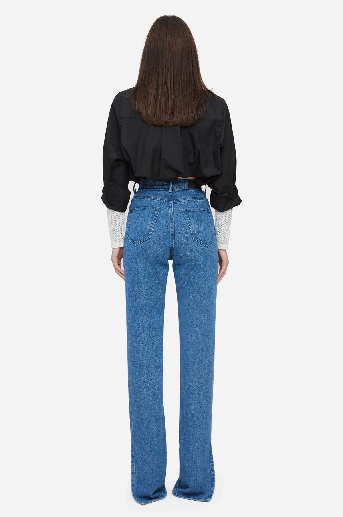Blue Jeans With Cuts - фото 2