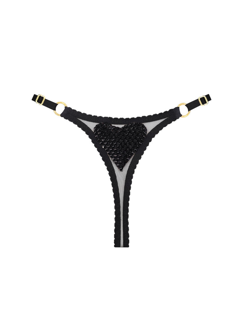Трусики Black Love Cristal Black Shine