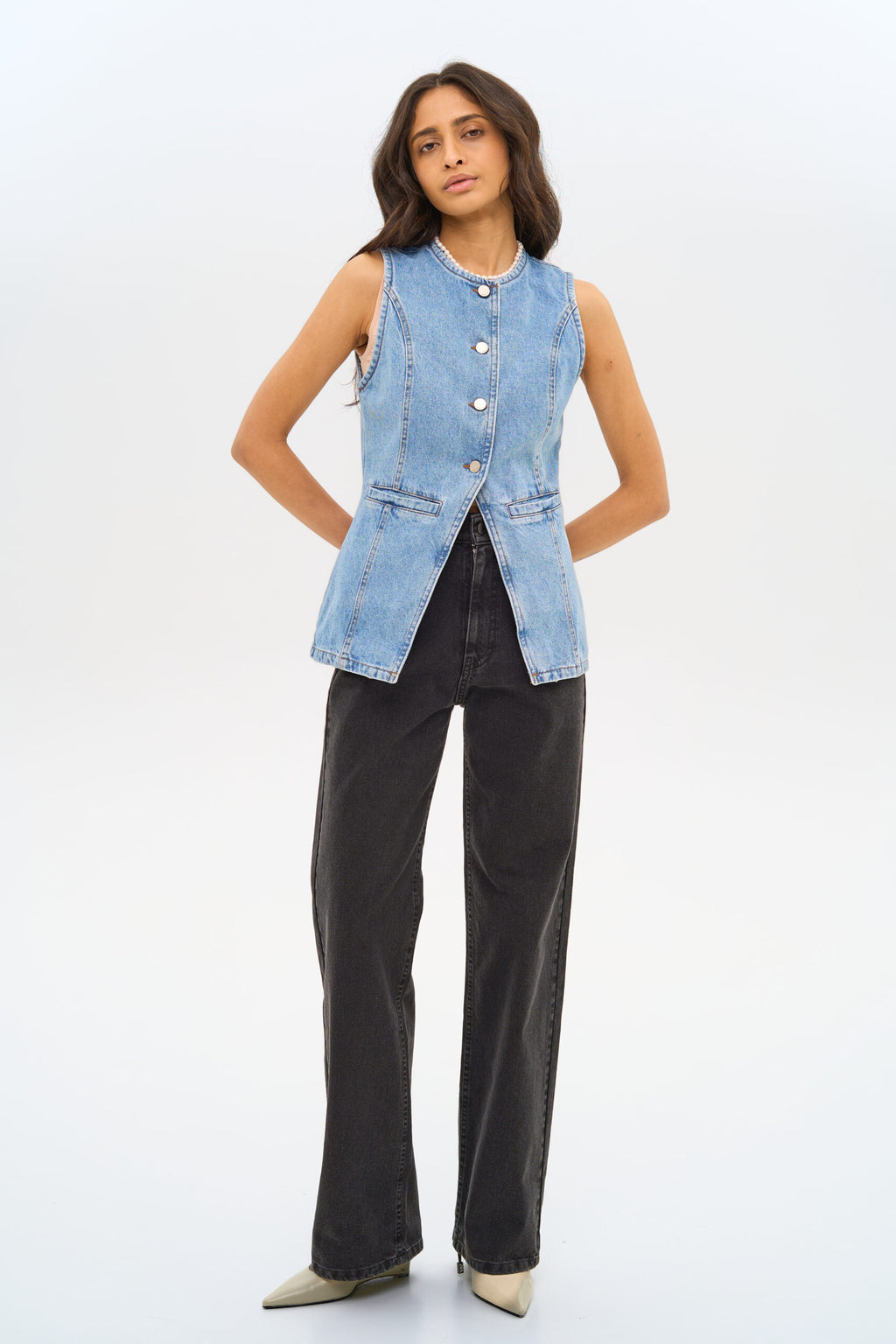 Denim Vest - фото 1