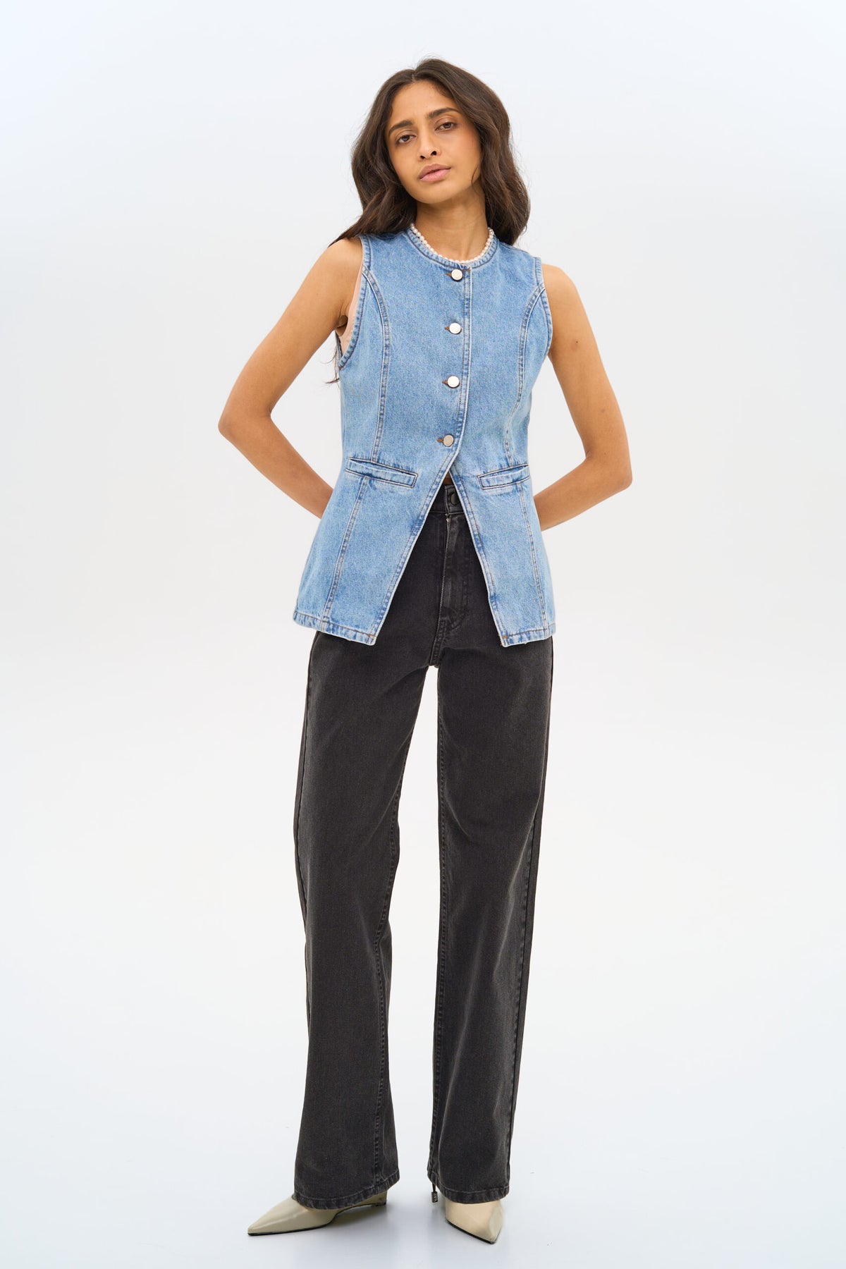 Denim Vest - фото 1