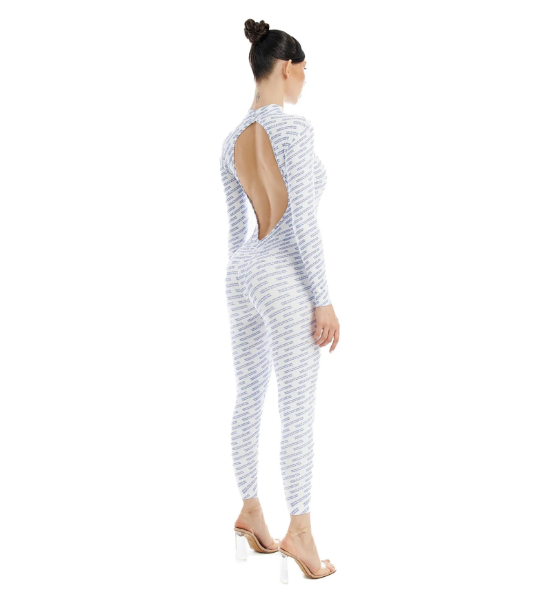 Комбінезон SKINZ Freedom 3.0 White and Blue Print