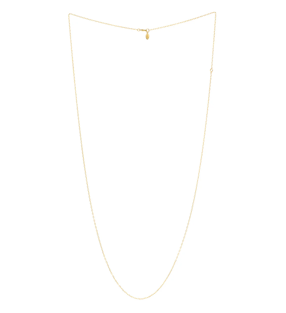 K25 Кольє JEWERLY LAB якірного плетіння з латуні покрите 24 каратною позолотою / довжина 75-90 см