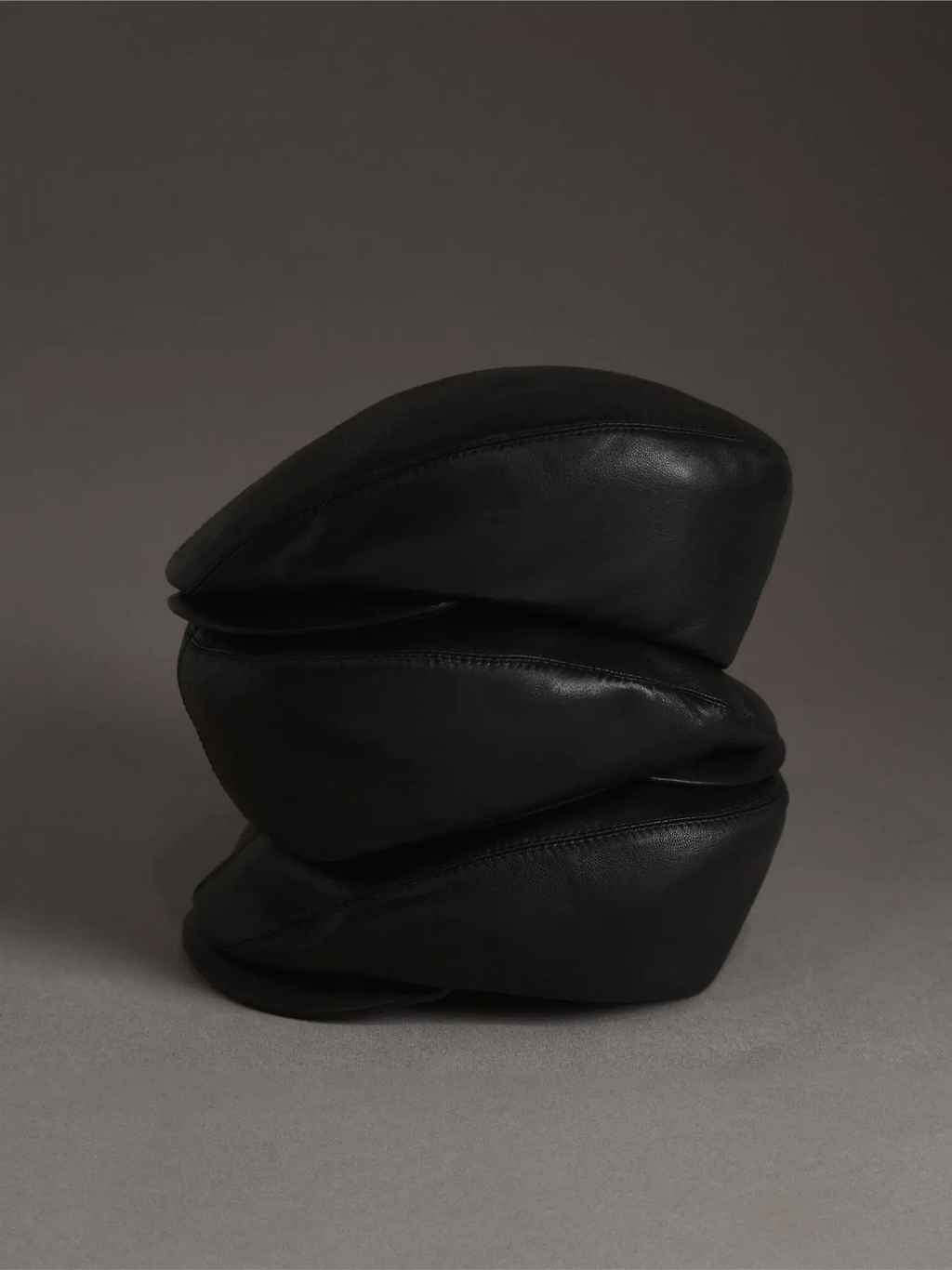 Flat Hat Leather Vintage cap