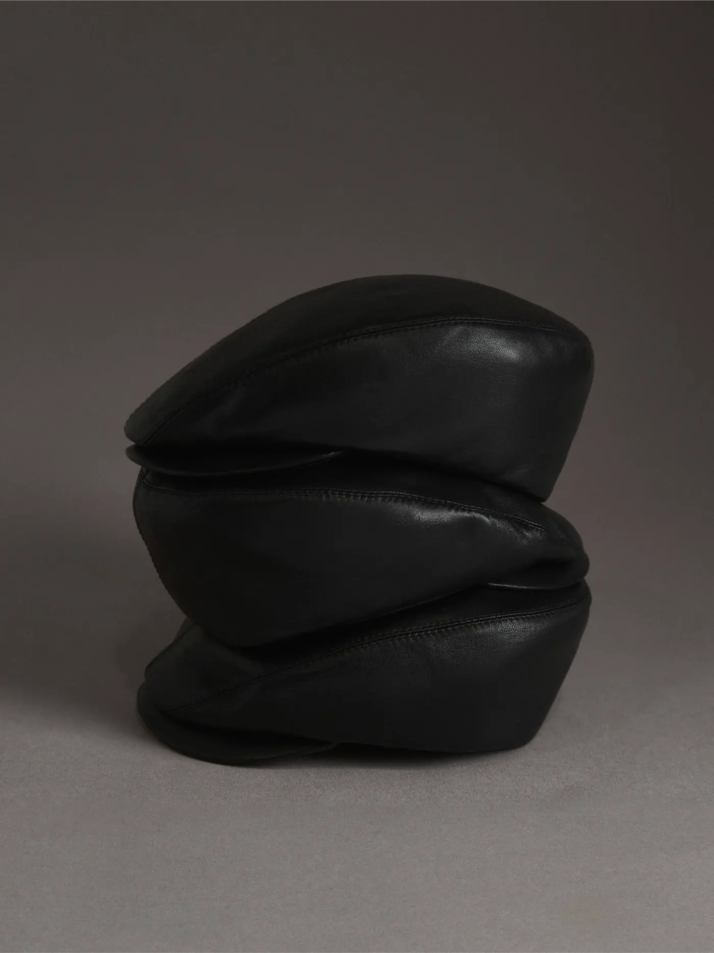 Flat Hat Leather Vintage cap