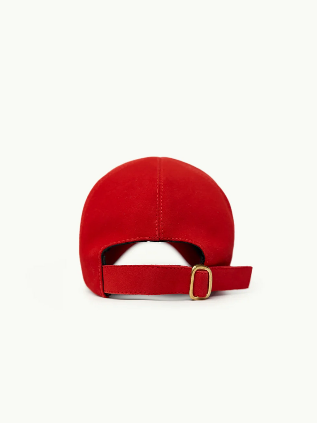 Кепка HOOPS из натуральной замши с итальянской фурнитурой burning red