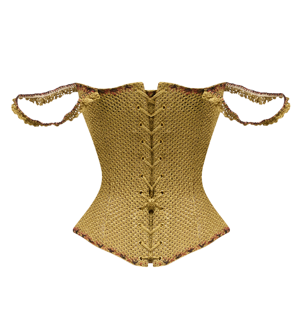 Корсет TONiA золотий в’язаний