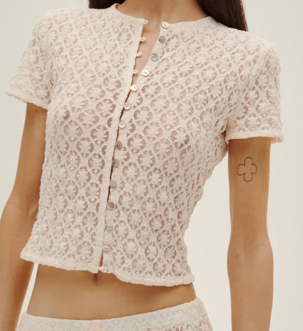 Топ ALICE.K Lisa мережевний milk