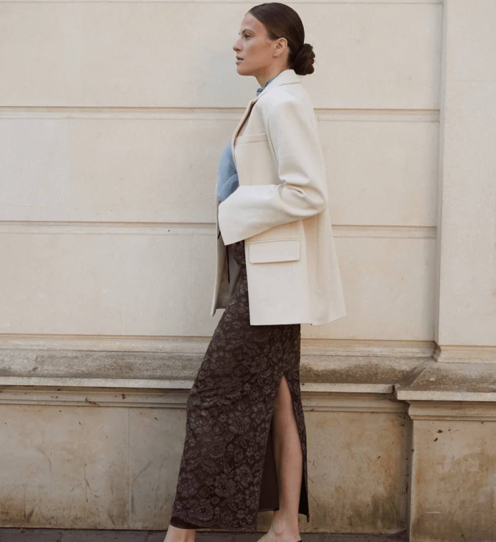 Спідниця KRISTINA LAPTSO мереживна brown