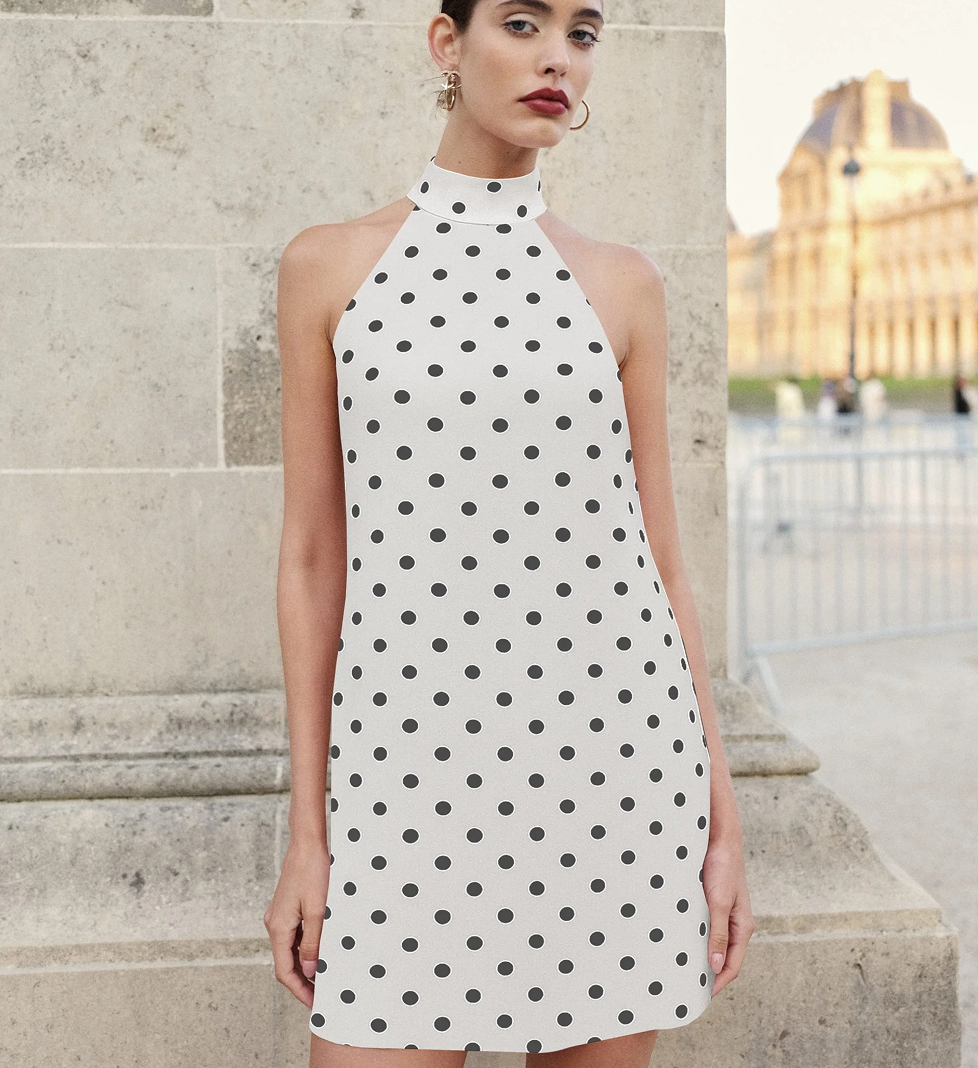 Сукня Le Charmie Sorrento в горошок White